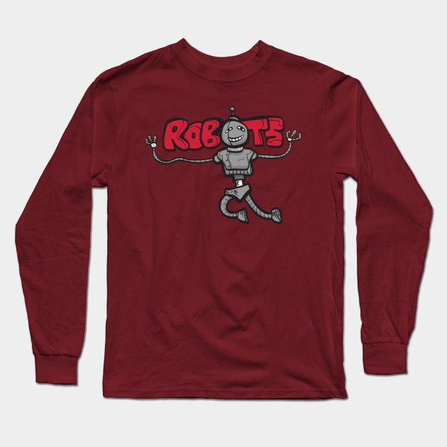 ROBOTS Long Sleeve T-Shirt by W00D_MAN